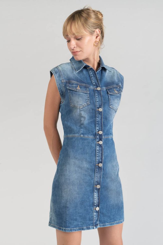 Blue denim Diderot dress
