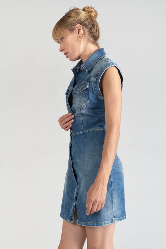 Blue denim Diderot dress