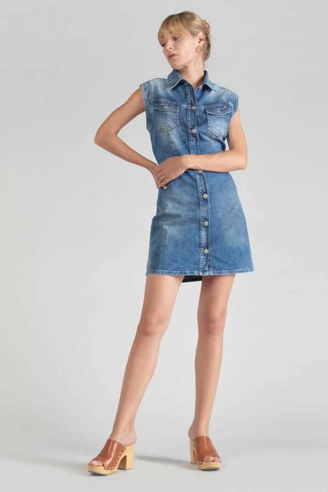 Blue denim Diderot dress