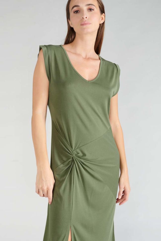 Robe longue Gana kaki