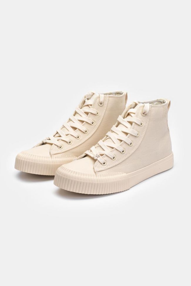 Beige Harlo high-top trainers