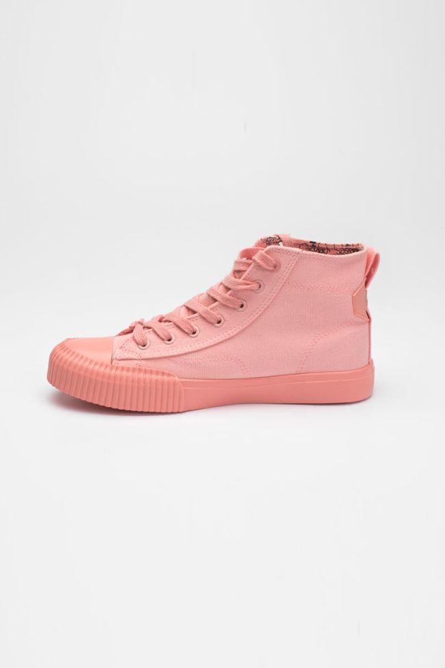 Pink Harlo high-top trainers