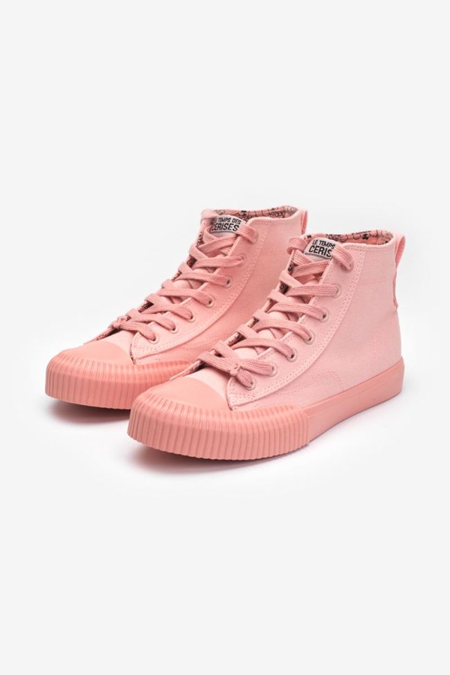 Pink Harlo high-top trainers