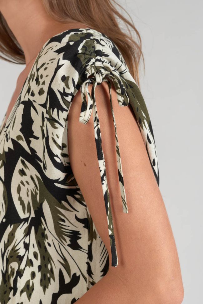 Jungle print Heloise jumpsuit