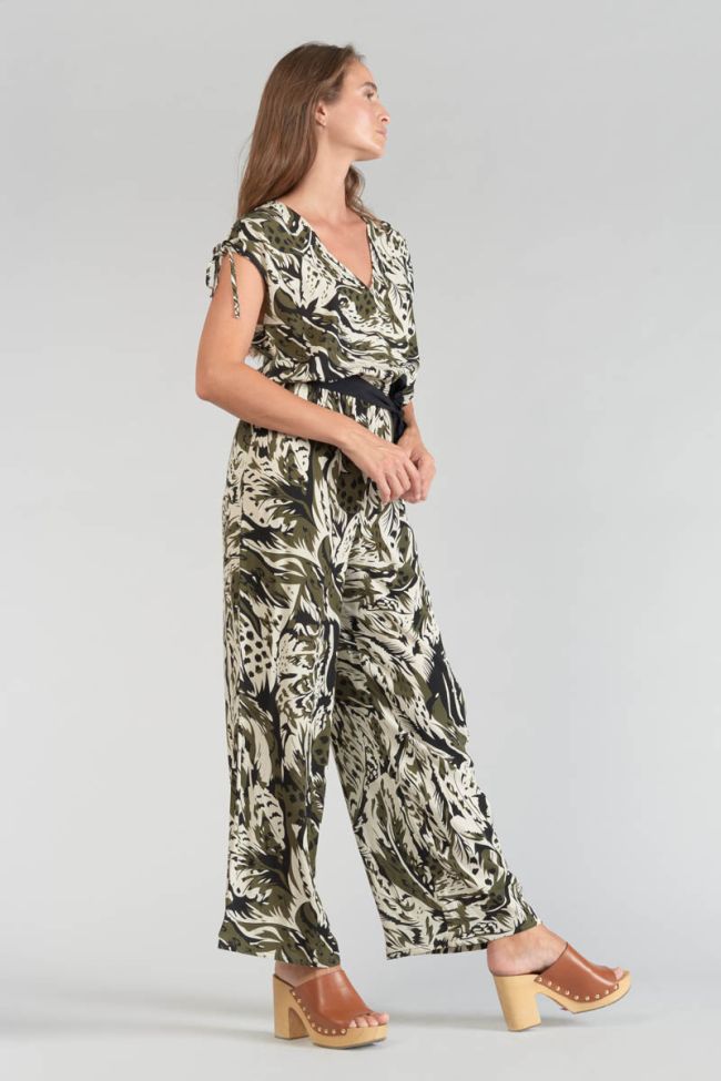 Jungle print Heloise jumpsuit