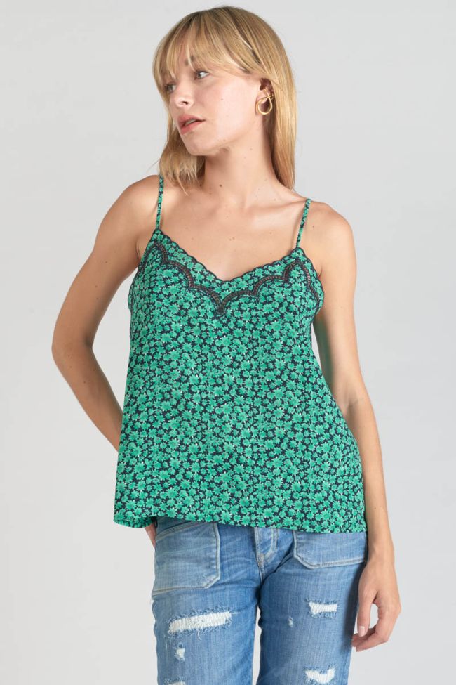 Green print Janna camisole