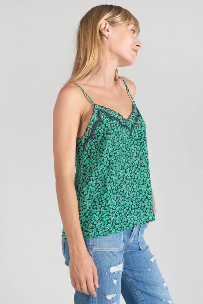 Green print Janna camisole