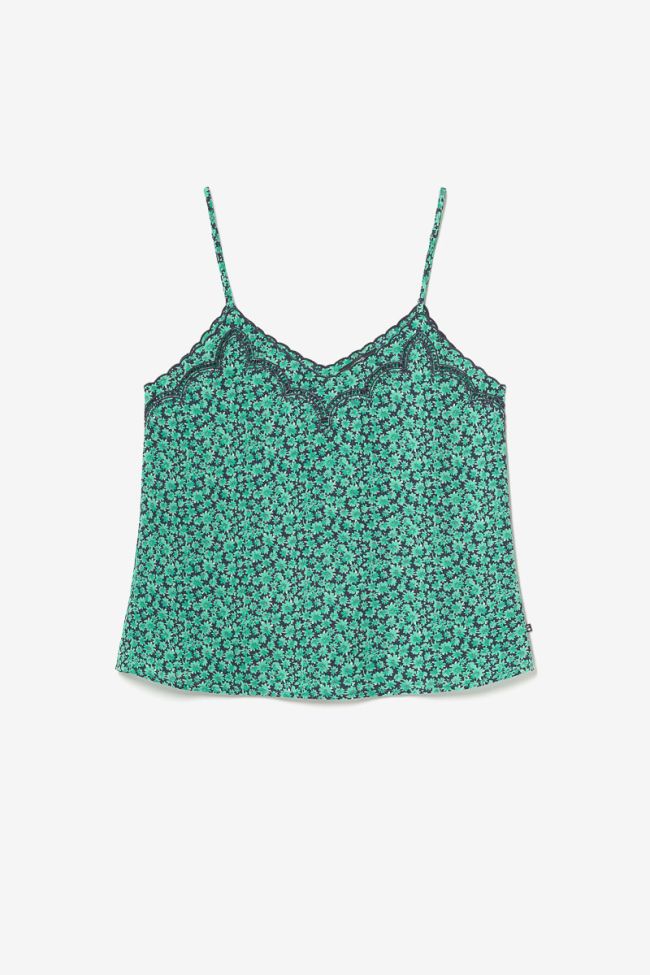 Green print Janna camisole