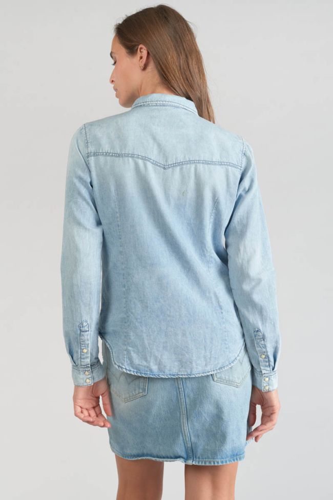 Very light blue denim Juanita shirt