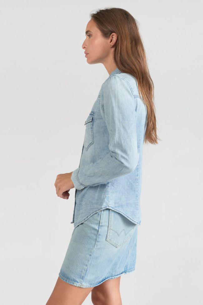 Very light blue denim Juanita shirt
