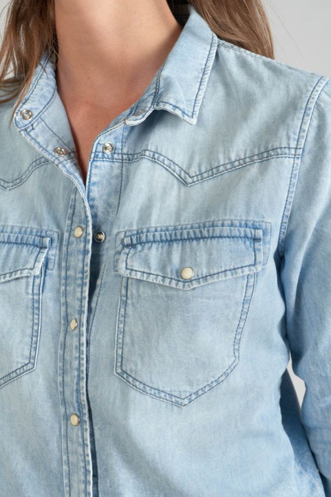 Very light blue denim Juanita shirt