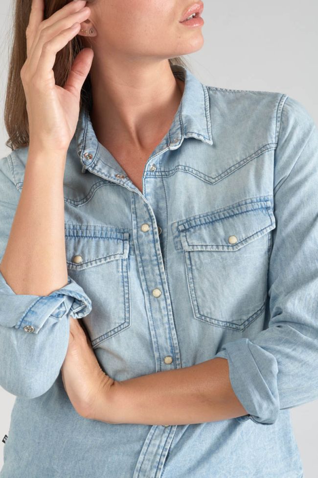 Very light blue denim Juanita shirt