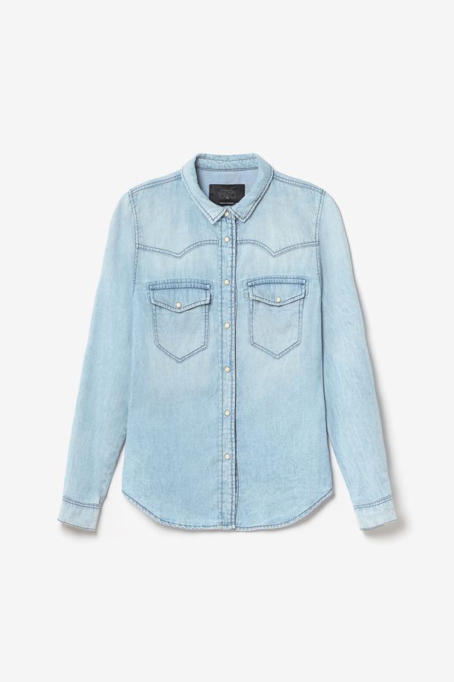 Very light blue denim Juanita shirt