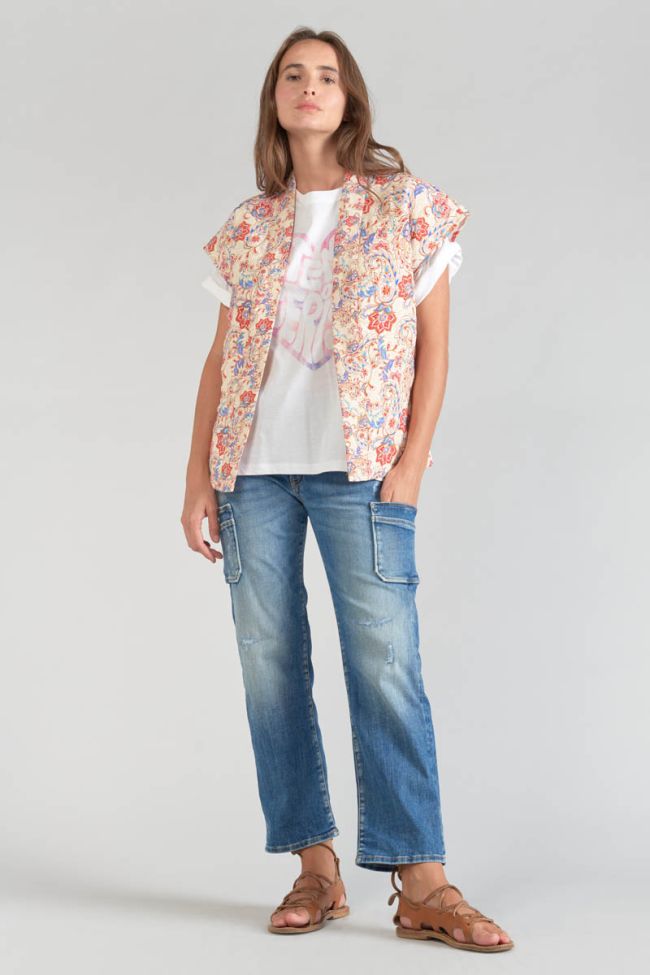 Paisley print Kerman sleeveless jacket