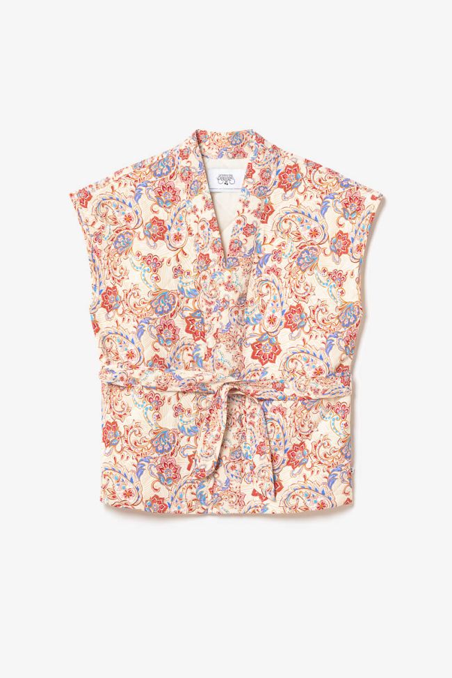 Paisley print Kerman sleeveless jacket