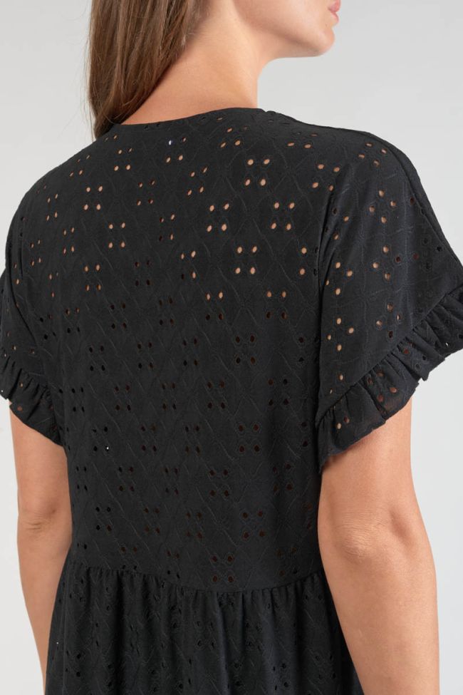 Black openwork Lia dress