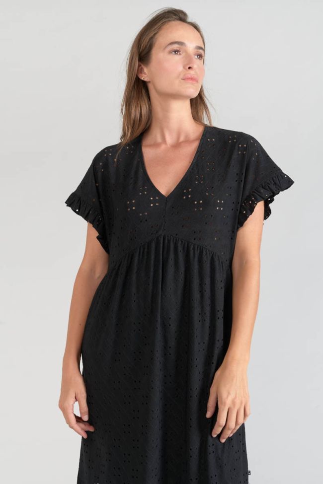 Black openwork Lia dress