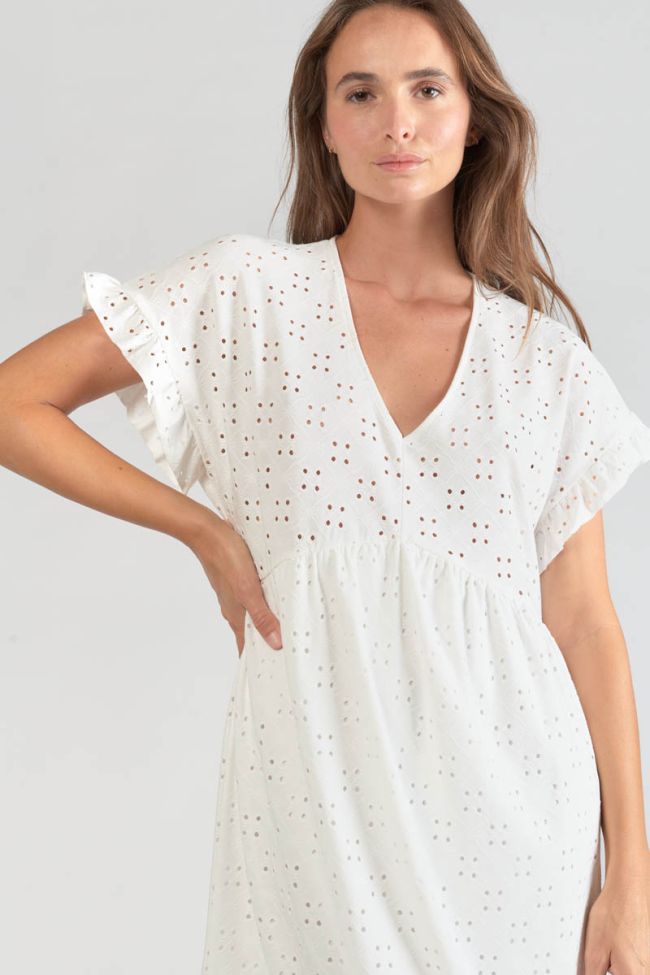 White openwork Lia dress