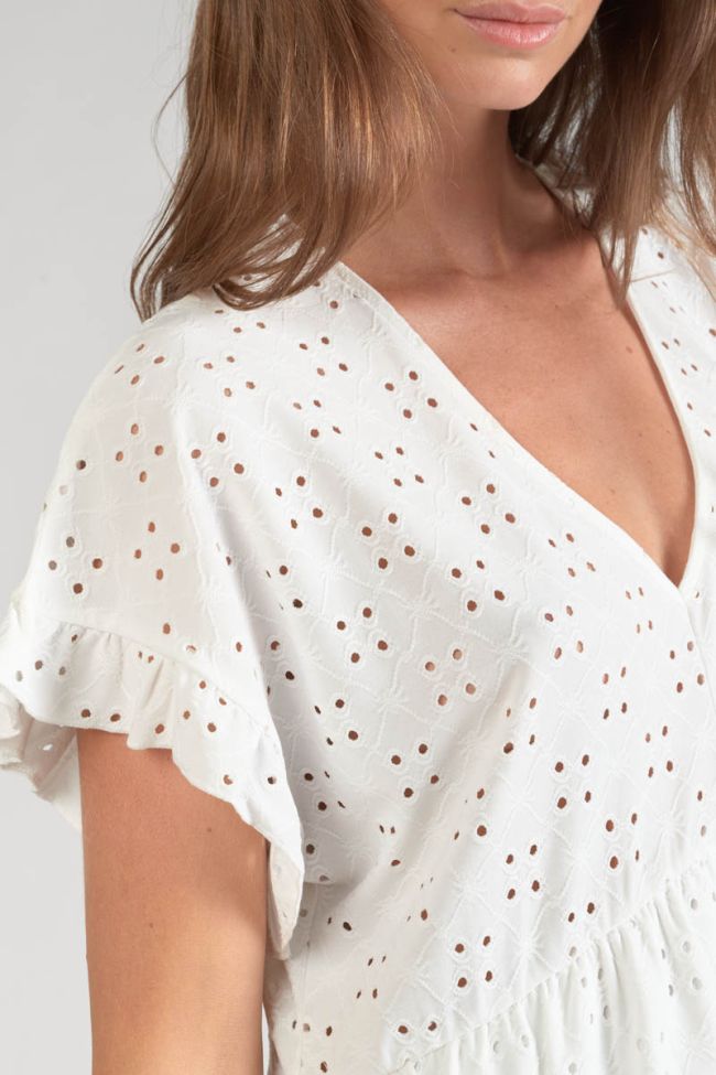 White openwork Lia dress