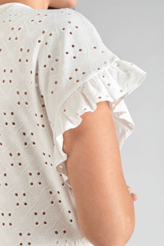 White openwork Lia dress