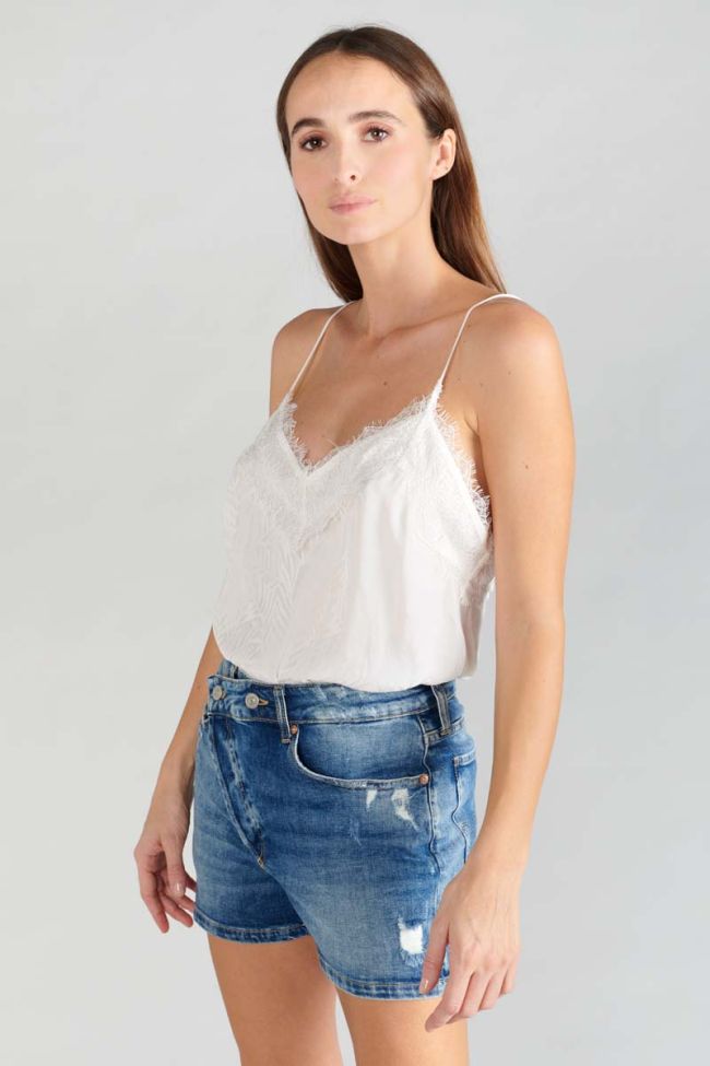 Off-white jacquard Luiss camisole bodysuit