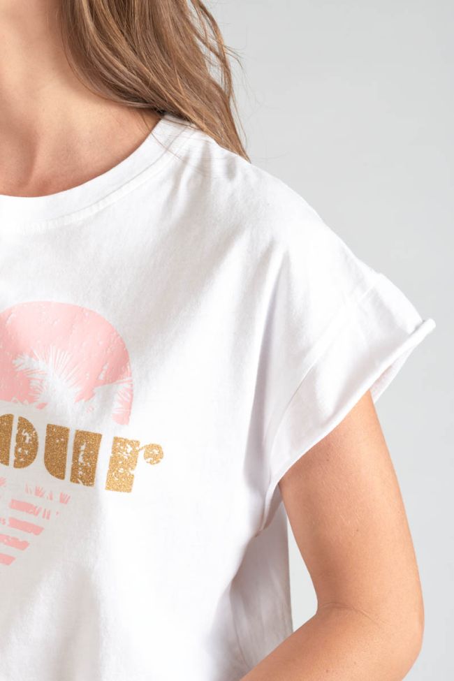 Printed white Miya t-shirt