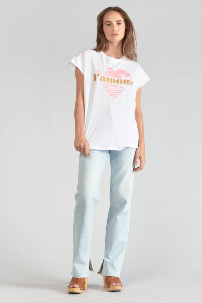 Printed white Miya t-shirt