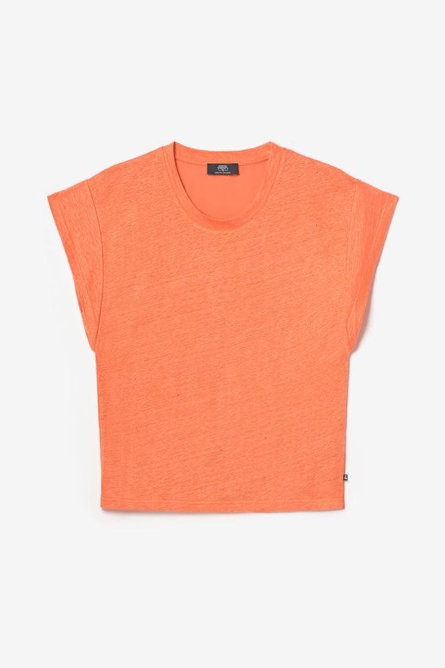 Coral orange Overs top