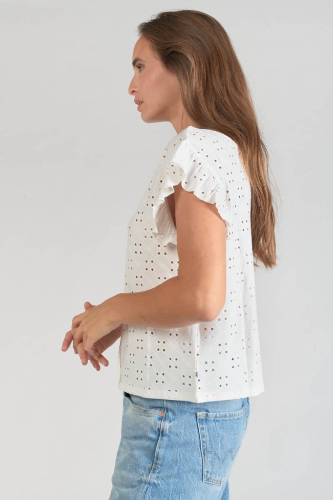 White openwork Pedrina top