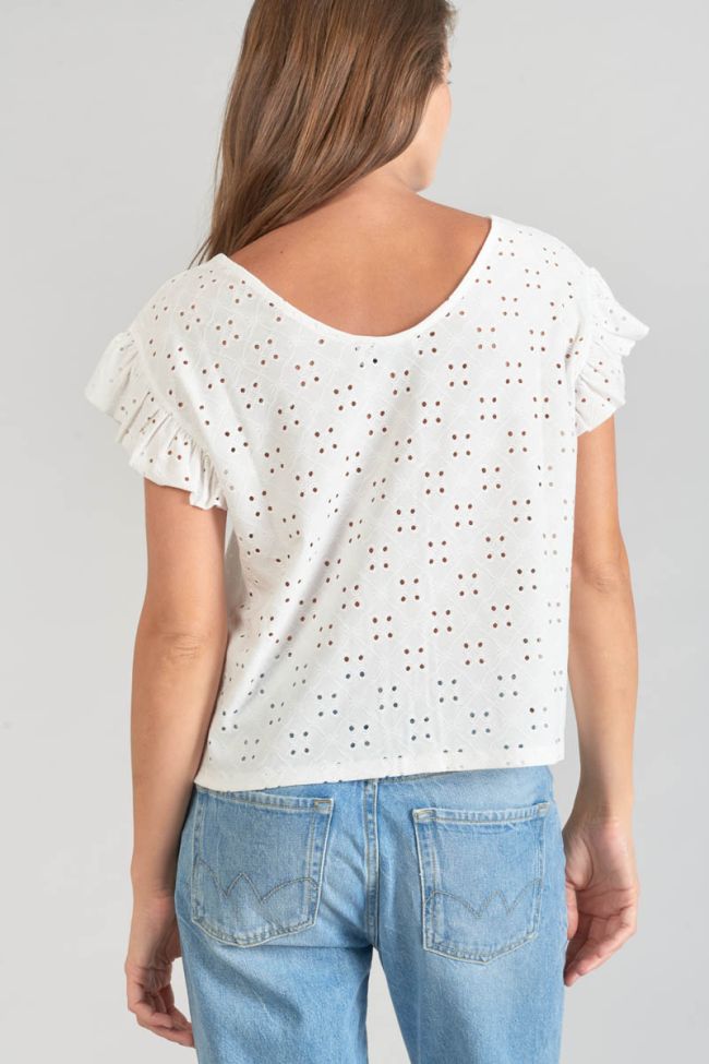 White openwork Pedrina top