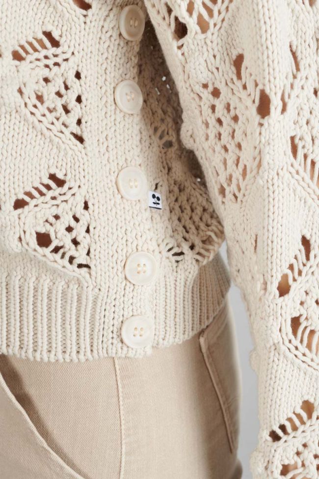 Sand openwork Poots jumper