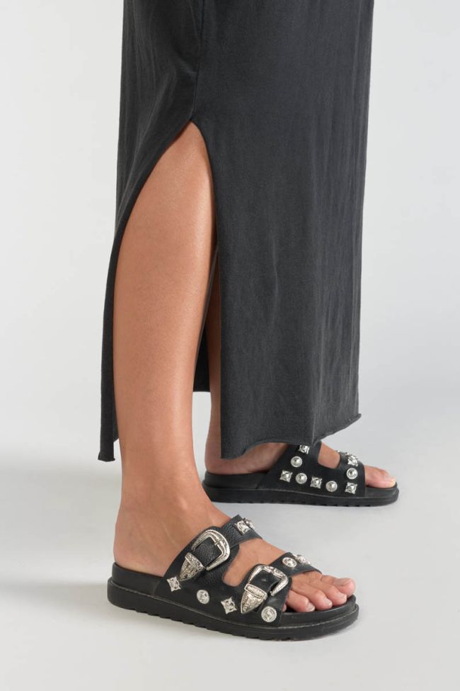 Black Poppy maxi dress