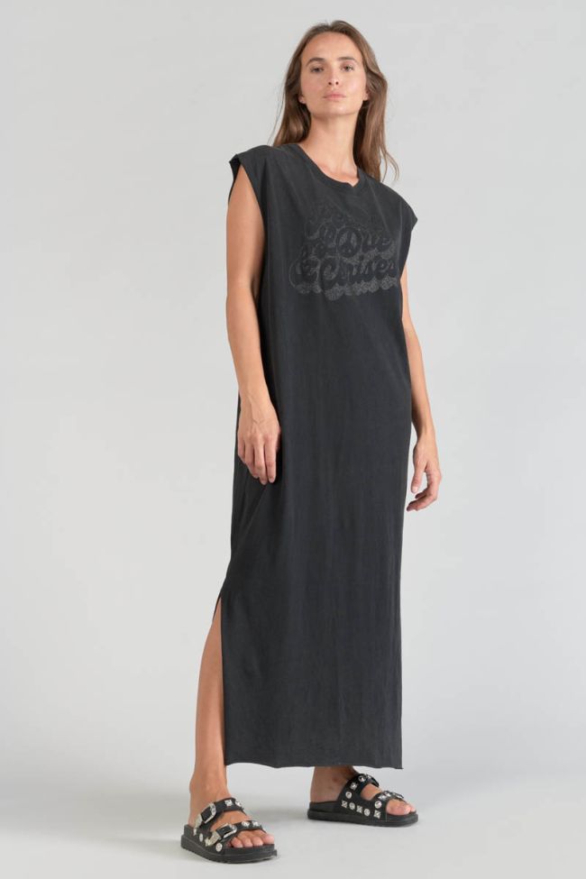 Black Poppy maxi dress
