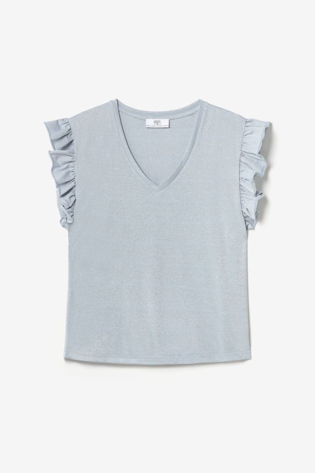 Iridescent sky blue Ryls top