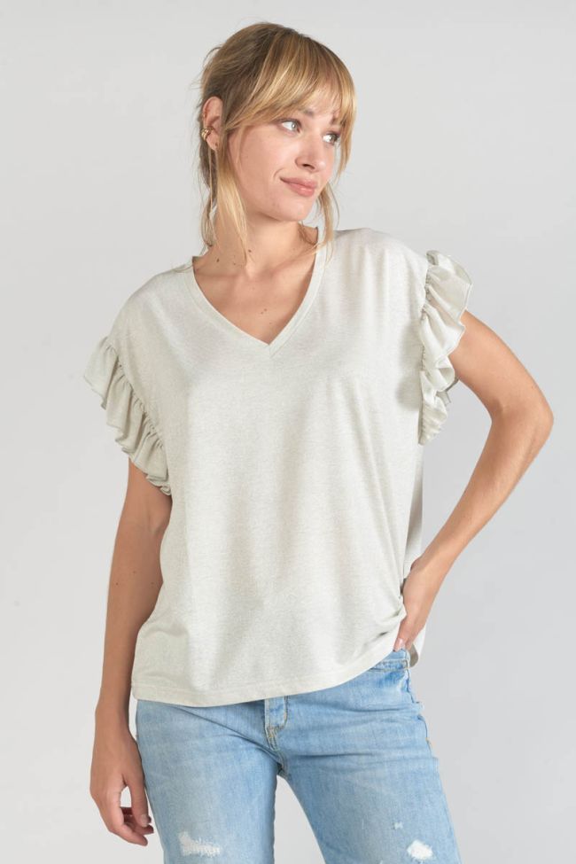Iridescent white Ryls top
