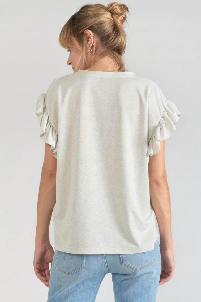 Iridescent white Ryls top