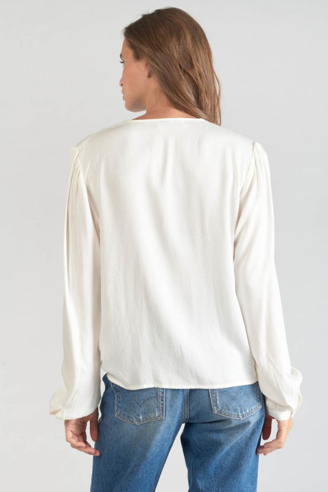 Cream jacquard Tala blouse