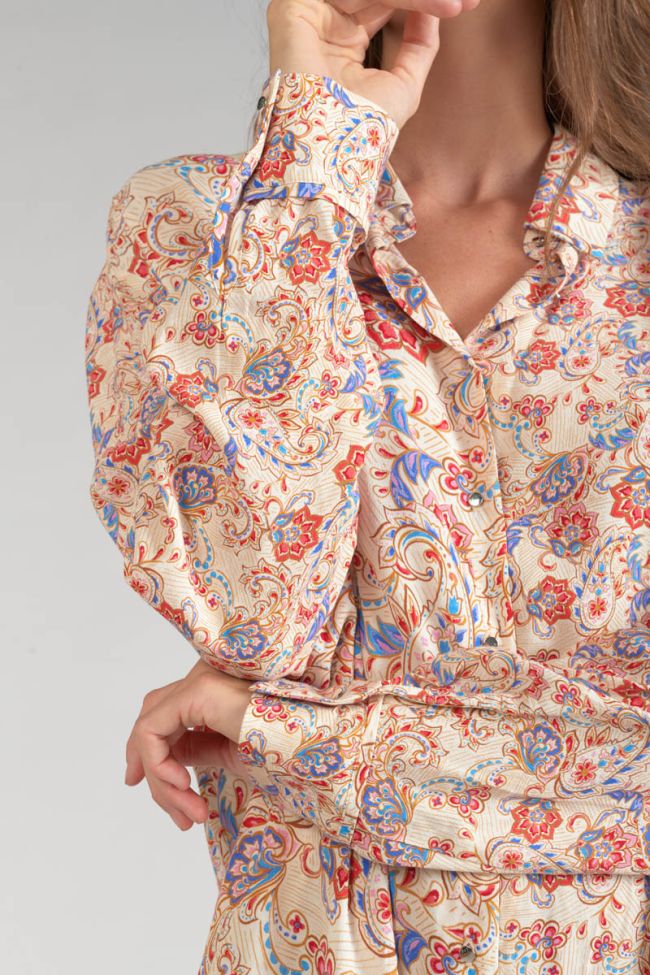 Paisley print Tita shirt dress