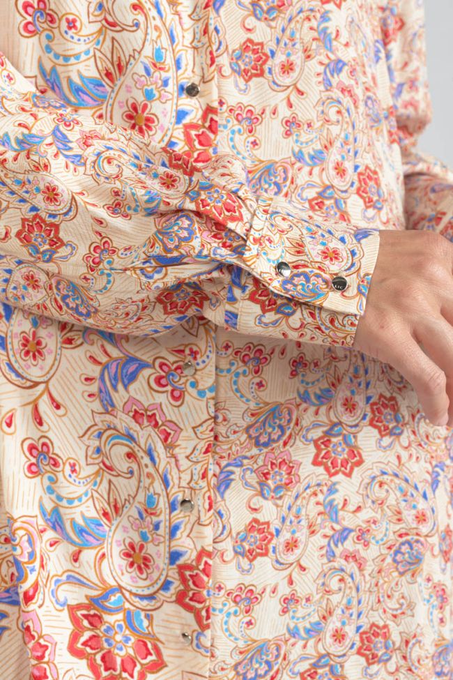 Paisley print Tita shirt dress