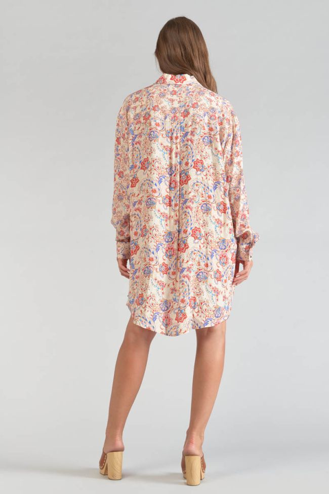 Paisley print Tita shirt dress