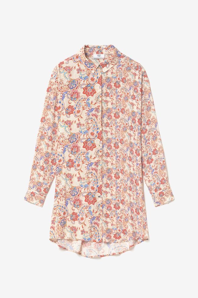 Paisley print Tita shirt dress