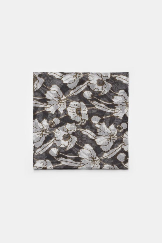 Khaki floral Valentine scarf