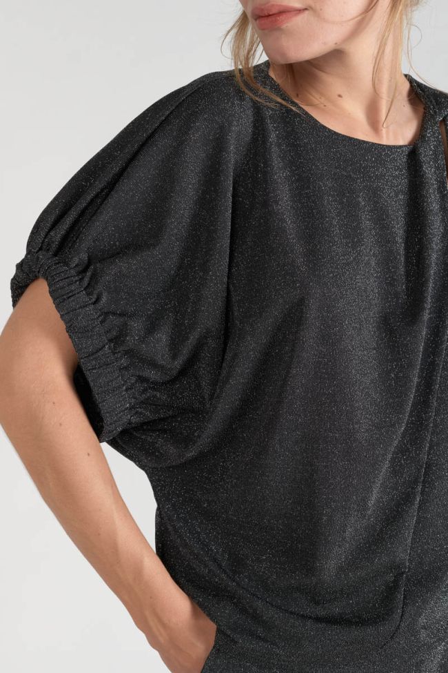 Iridescent black Winslet top