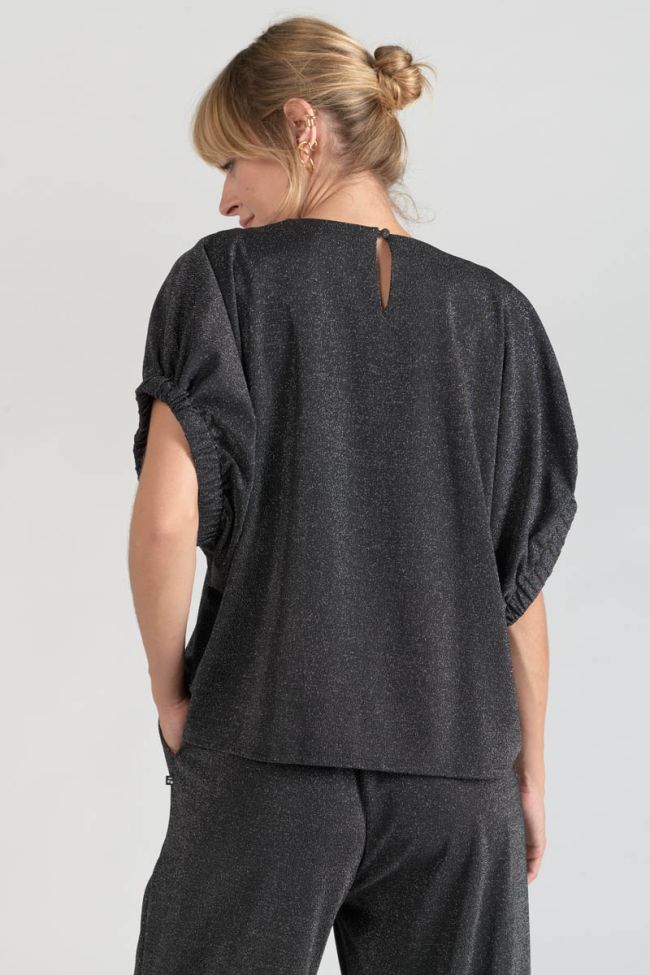 Iridescent black Winslet top