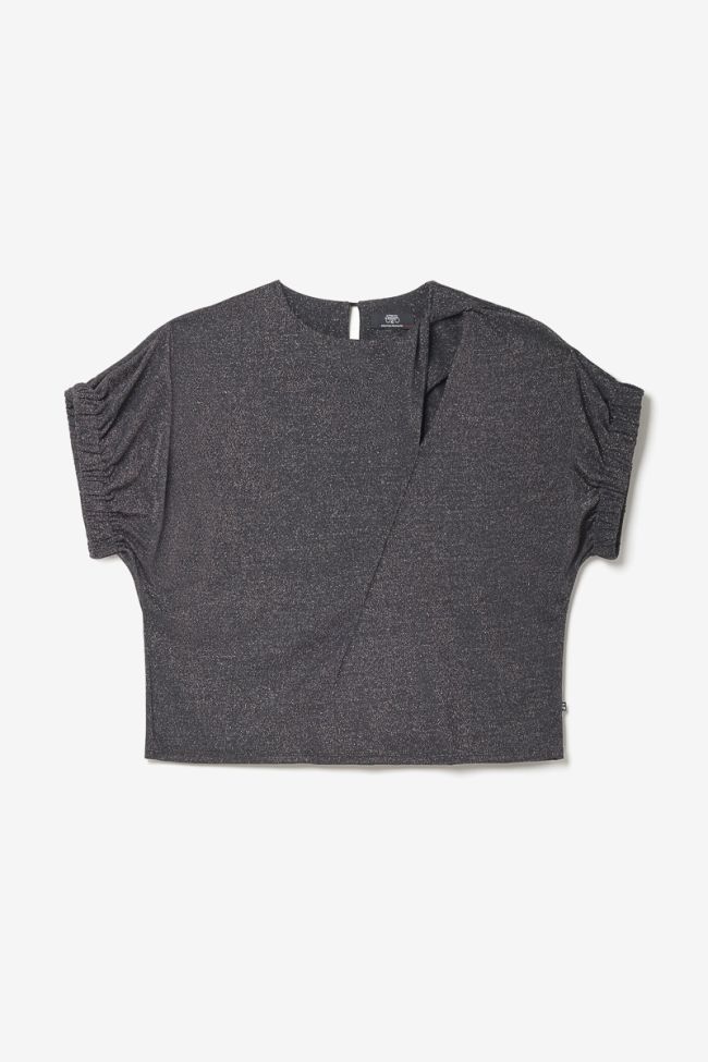 Iridescent black Winslet top