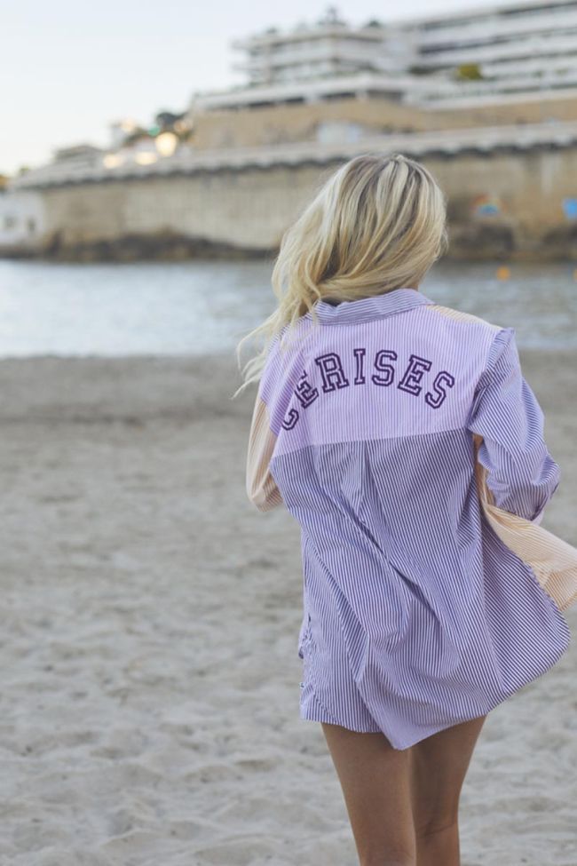 Multi-coloured striped Alizgi oversized shirt