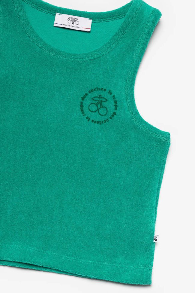 Tropical green Bialagi crop top