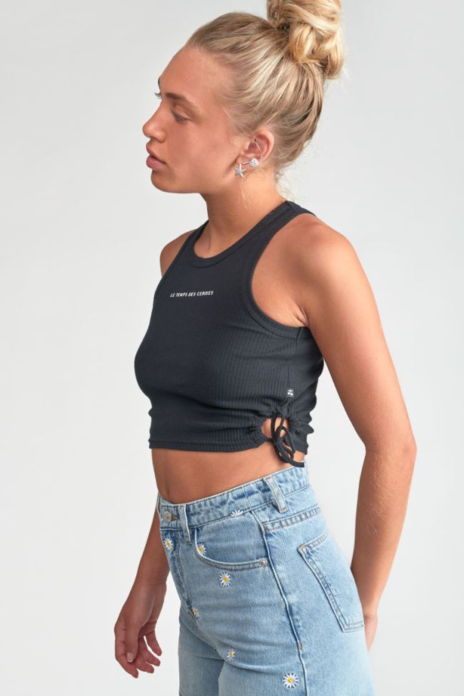 Black Maragi crop top