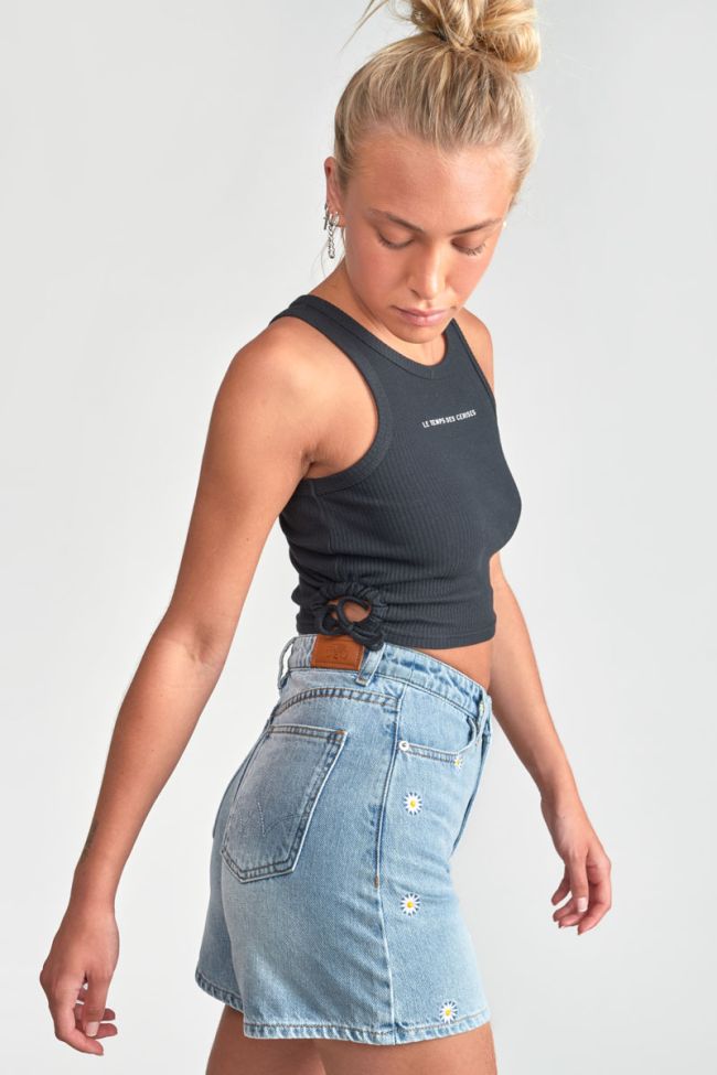 Black Maragi crop top