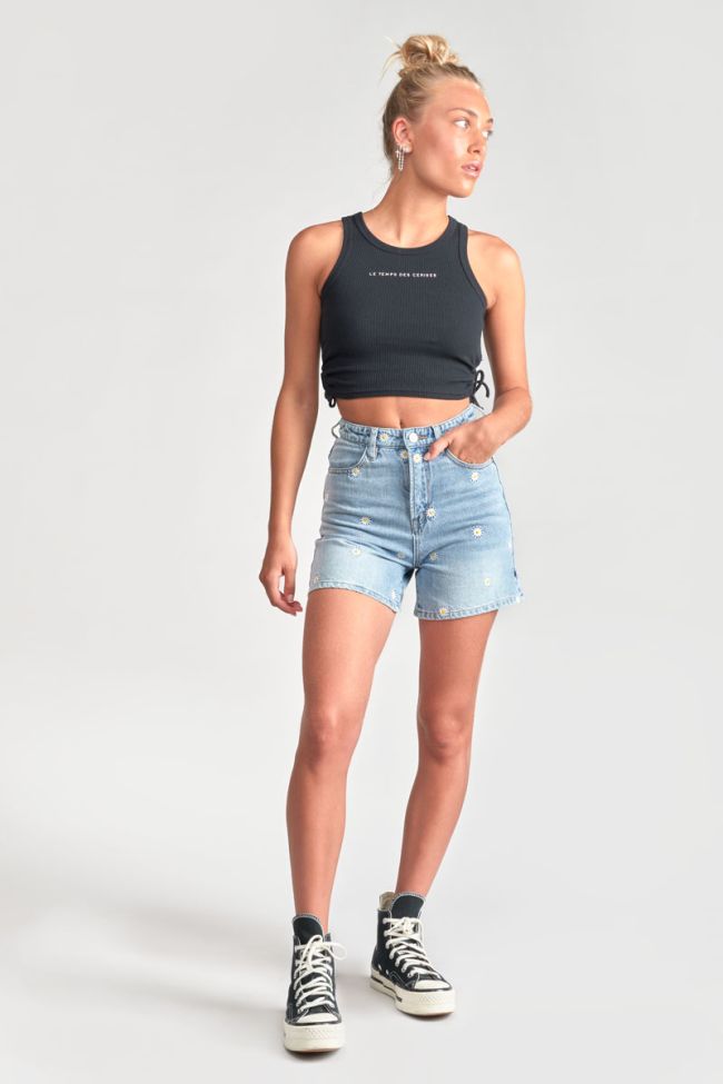 Black Maragi crop top